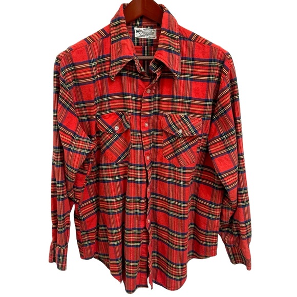 Vintage K-Mart Plaid Shirt XL - Picture 1 of 4